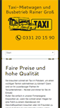 Mobile Screenshot of potsdam-taxi.de